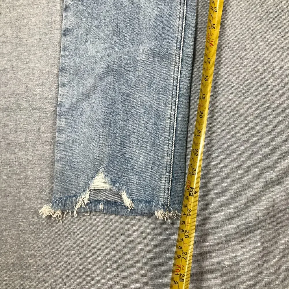 Just USA 32/14 Blue Jeans Carol High Rise Button Fly Cropped Slim Straight NWT L - Picture 10 of 10